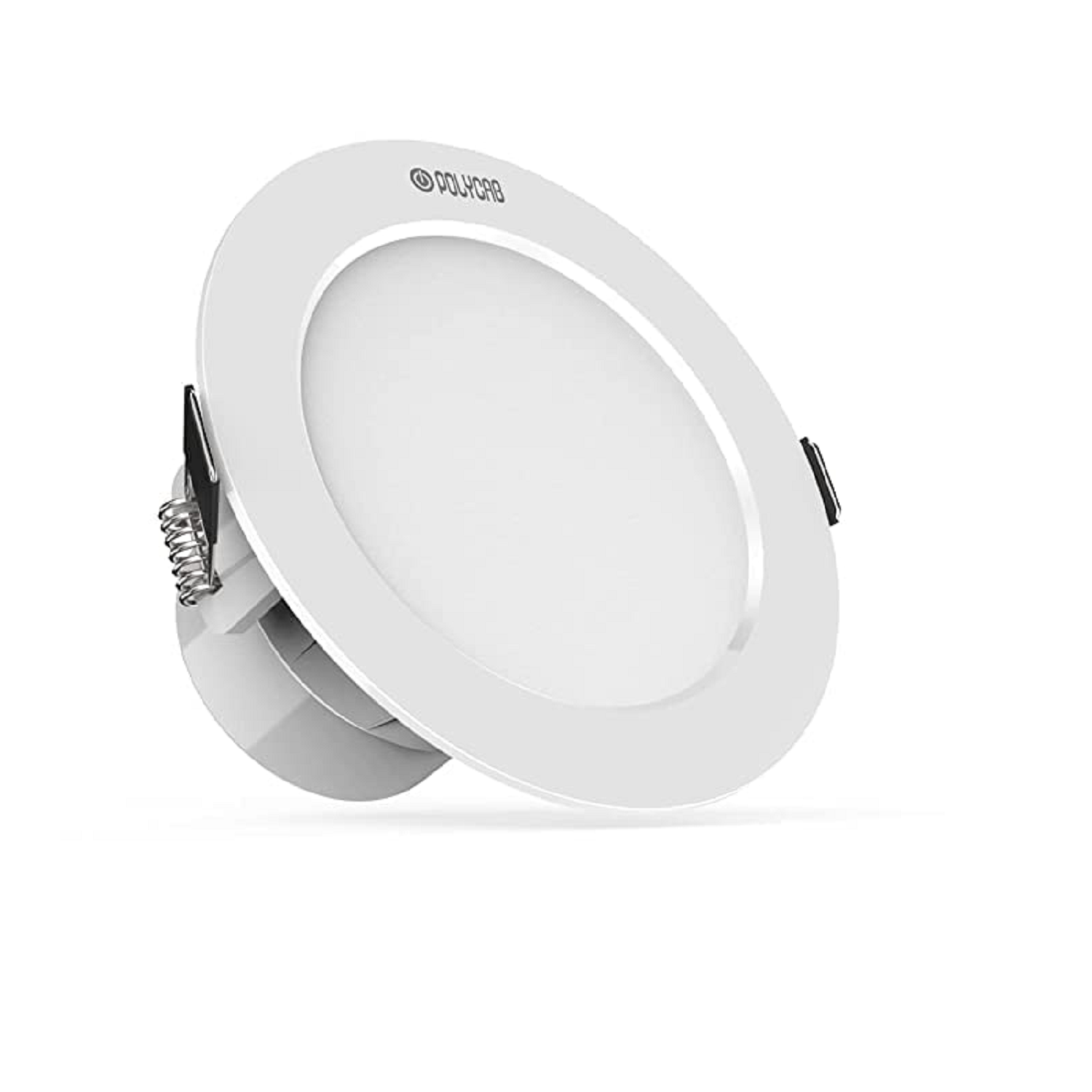 Polycab 3 Watt LED Down Warm White Light Scintillate Integral Slim Round Smart Panel Light